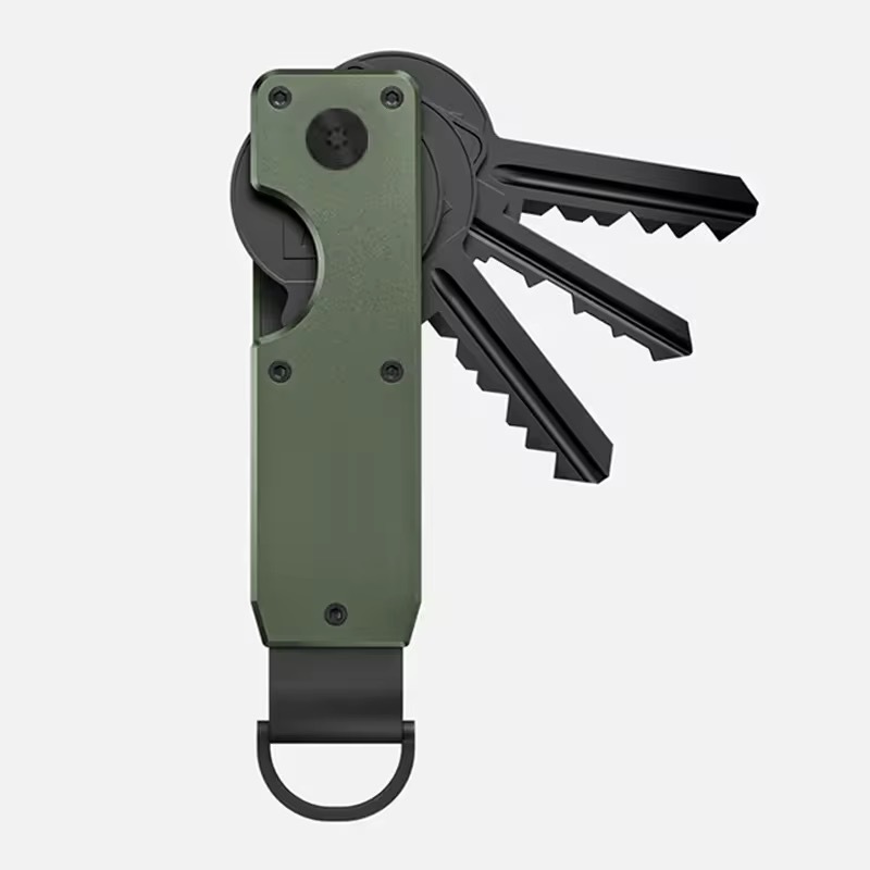 Edc Daily Carry - Metal Rotatable Key Organizer Keychain Minimalist