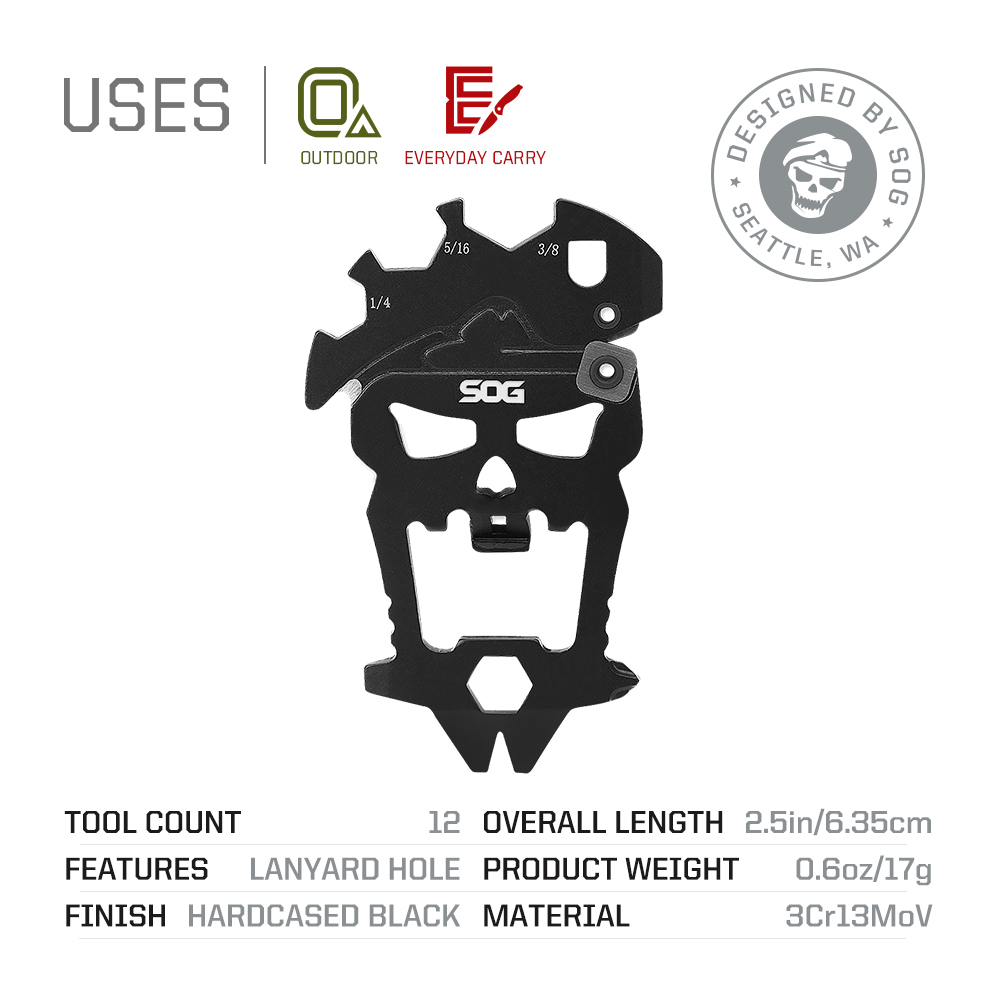SOG 12 in 1 Multitool MacV Sma - đánh giá và giá Micro Screwdriver Kit