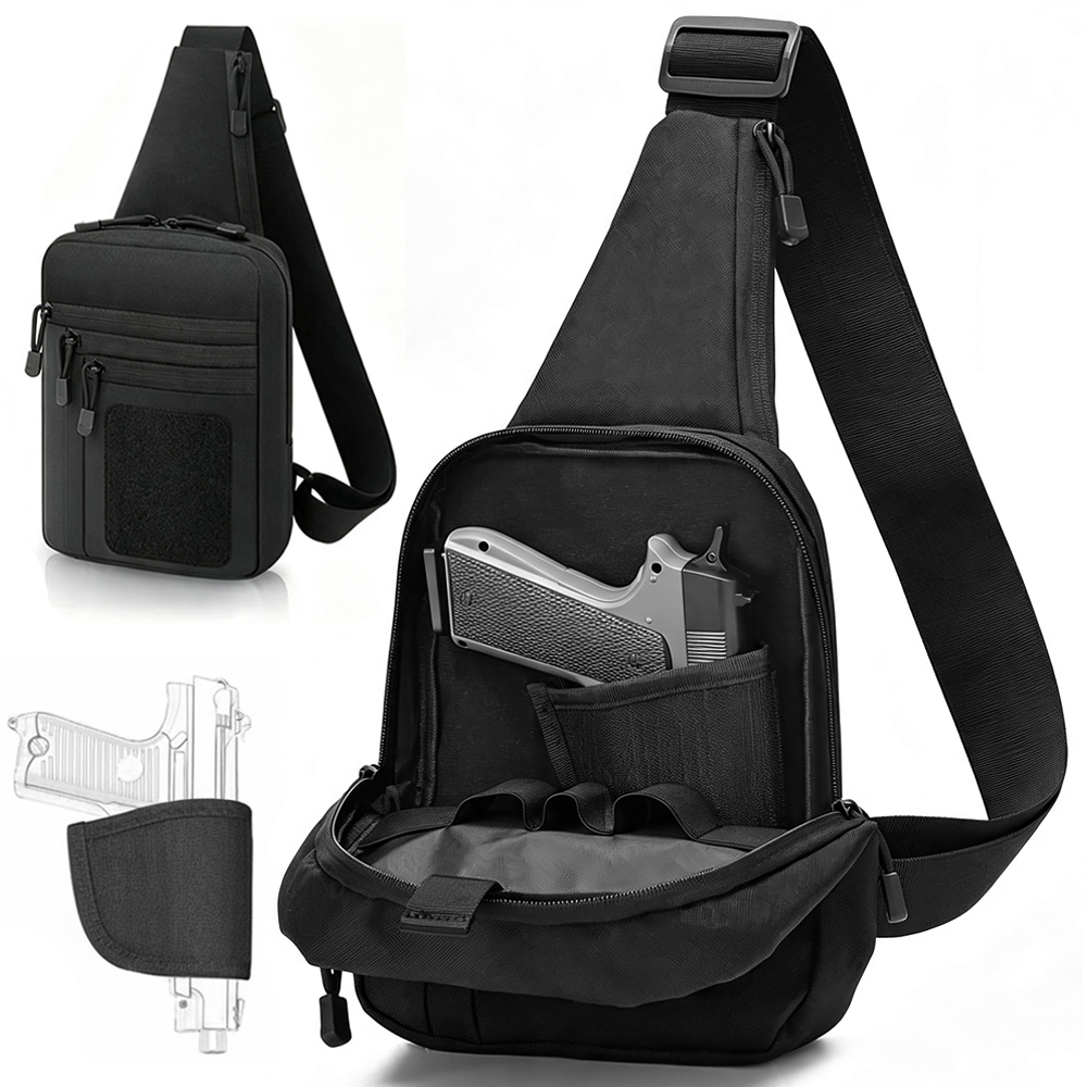 Concealed Carry Chest Gun Bag  - đánh giá và giá Edc Pistol Carry Bag