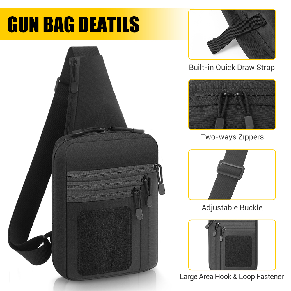 Tactical Pistol Gun Bag Concea - đánh giá và giá Edc Pistol Carry Bag