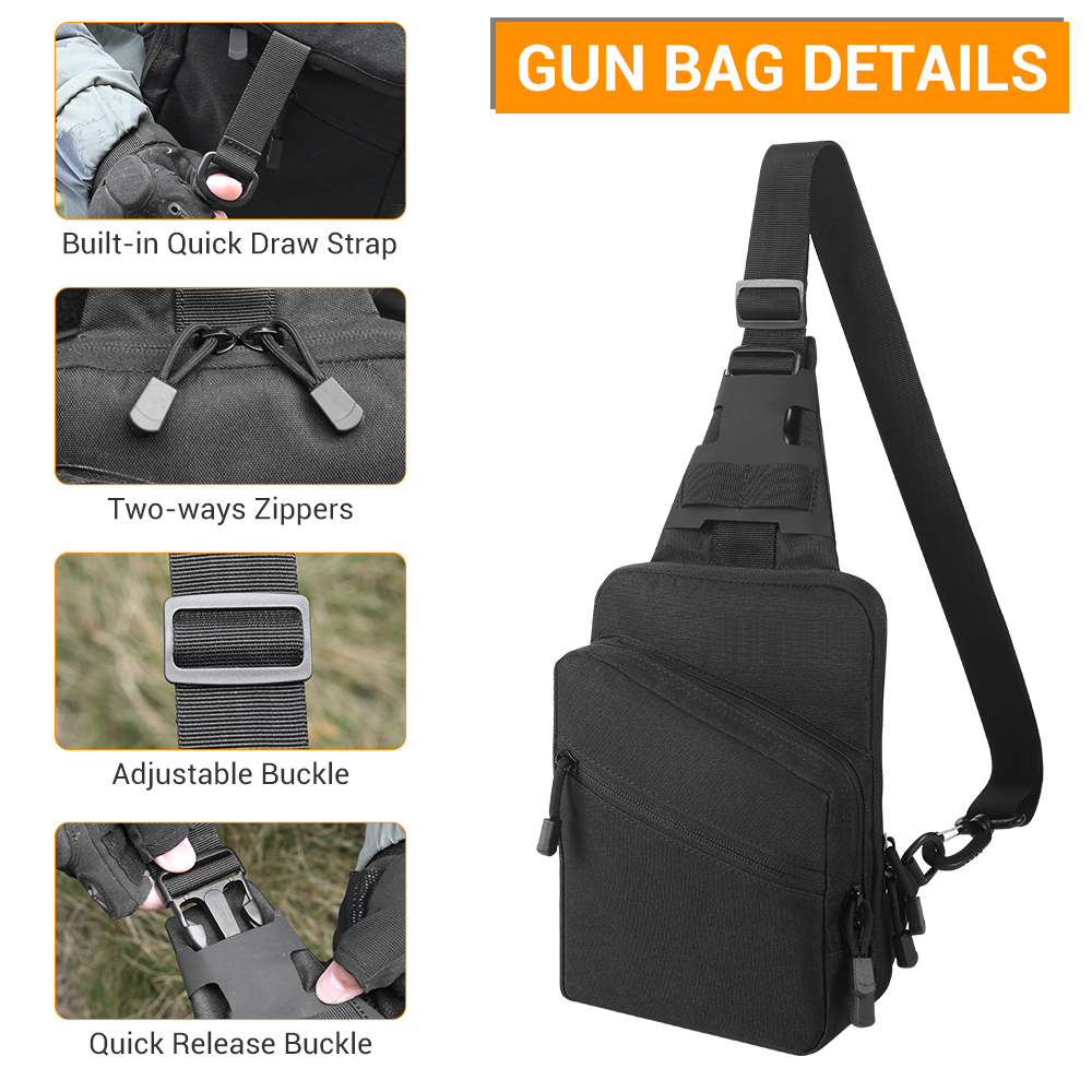 Qiuck Access Pistol Bag Concea - đánh giá và giá Edc Pistol Carry Bag