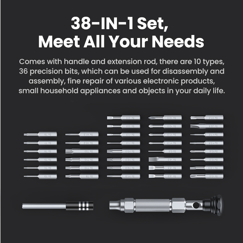 UGREEN 38-in-1 Precision Screw - đánh giá và giá Micro Screwdriver Kit