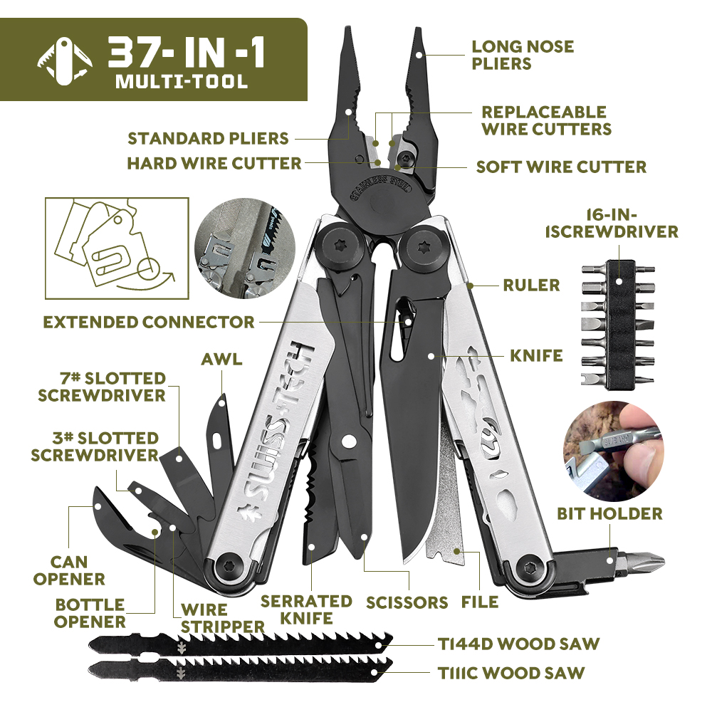 SWISS TECH Multifunctional Fol - đánh giá và giá Edc Carry Knife