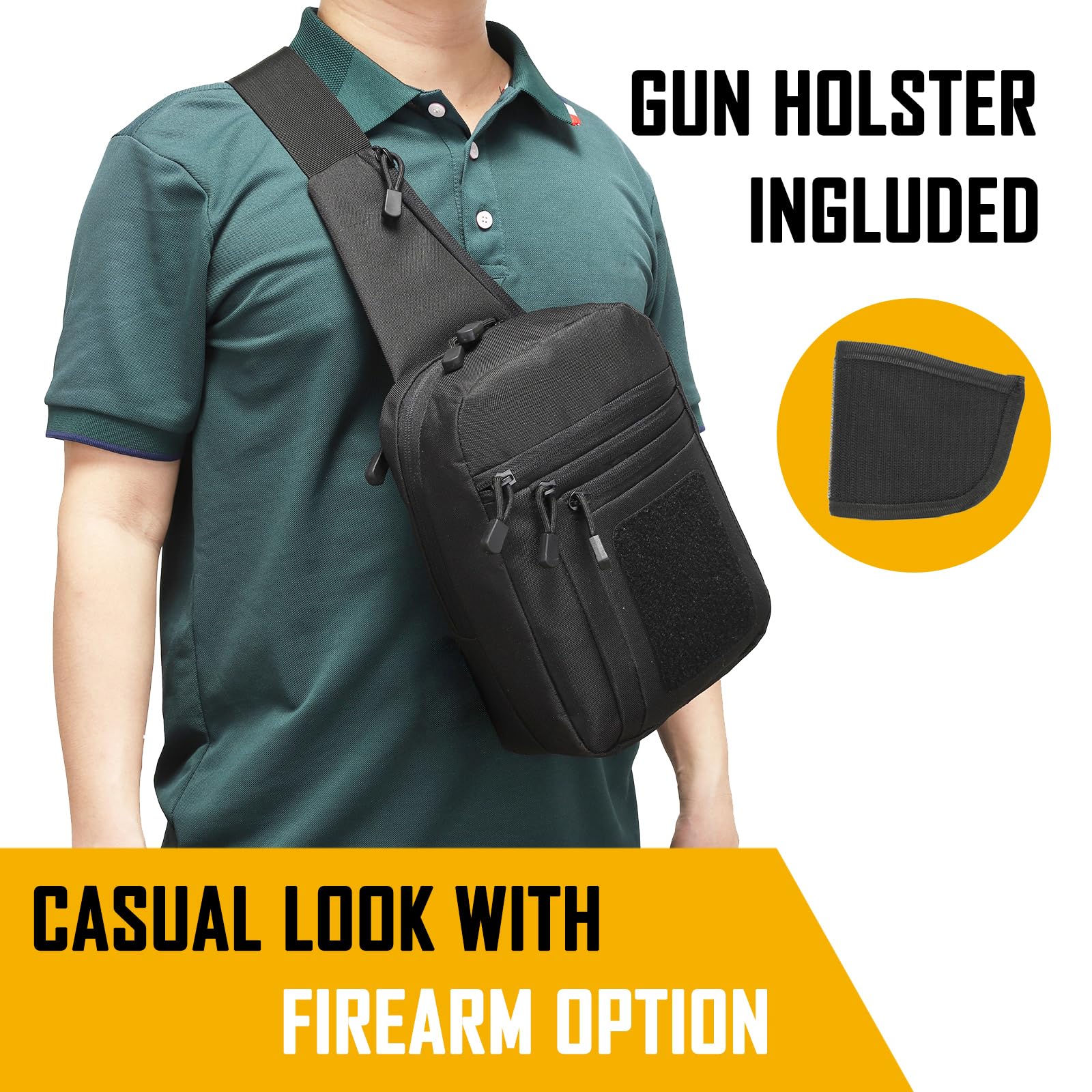 Concealed Carry Crossbody Bag  - đánh giá và giá Appendix Carry Edc
